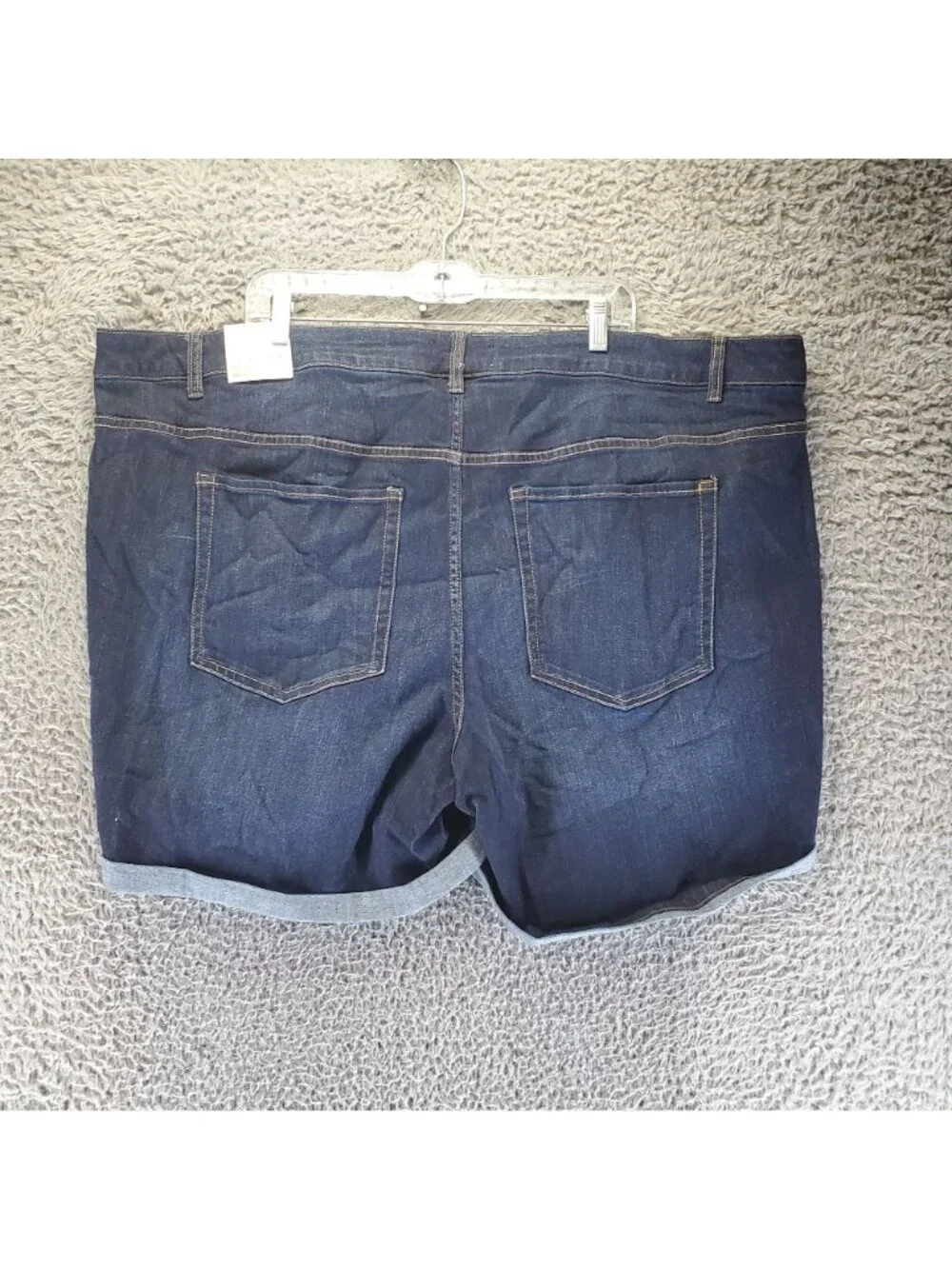 Lane Bryant Shorts Womens Size 28 Plus Blue Stretch Girlfriend Jorts *NWT*
